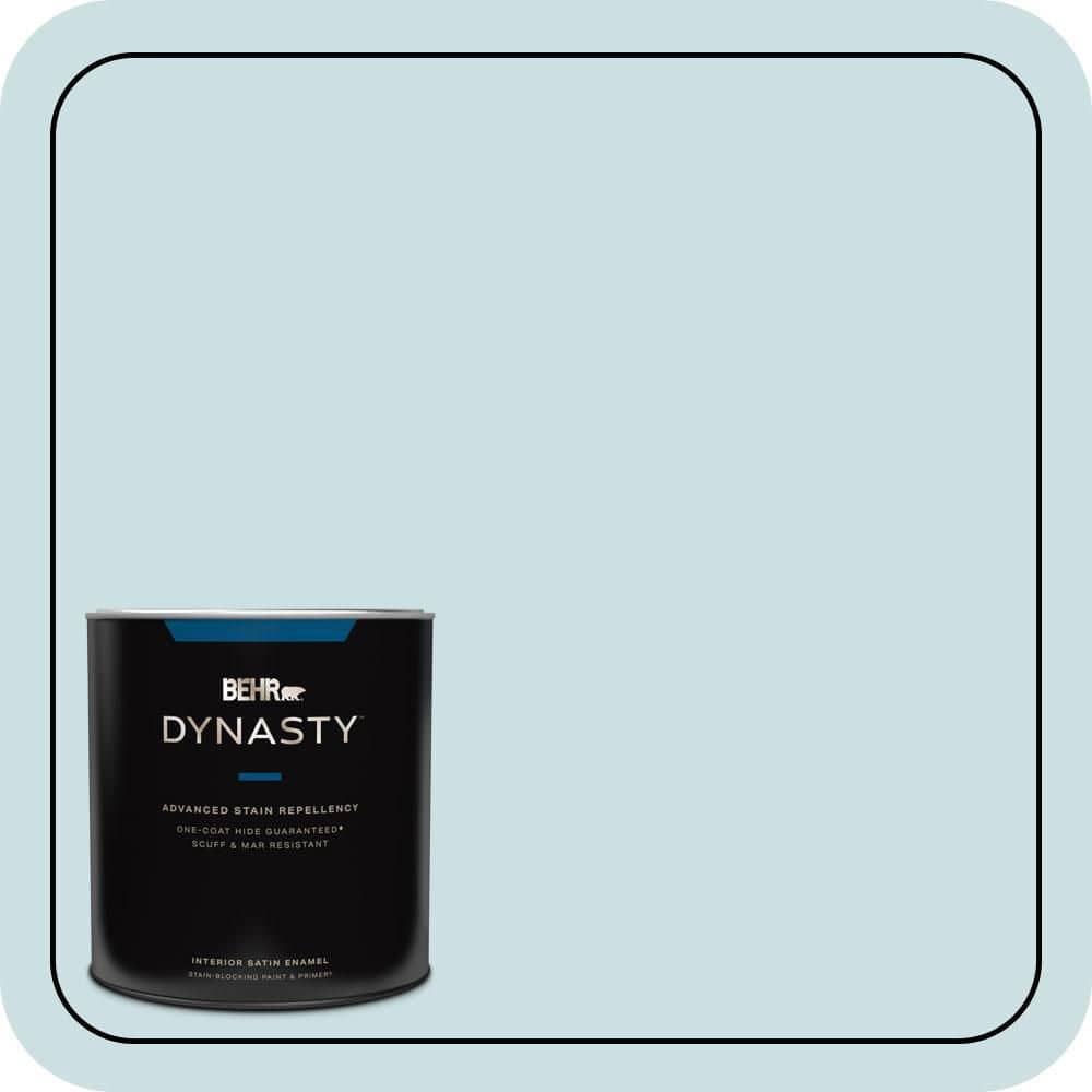 BEHR DYNASTY 1 qt. #S450-1 Beach Foam Satin Enamel Interior Stain-Blocking Paint and Primer
