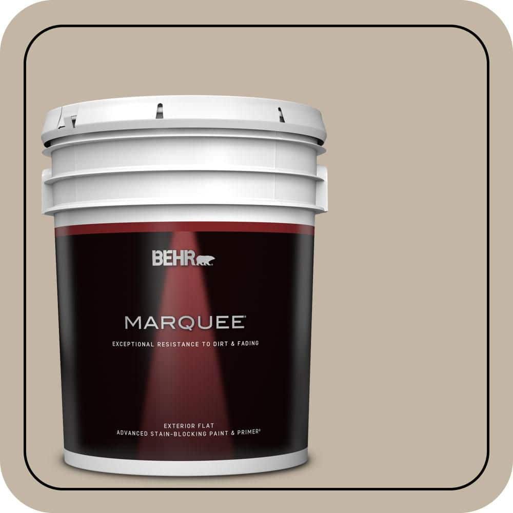 BEHR MARQUEE 5 gal. #MQ2-51 Pasha Brown Flat Exterior Paint & Primer