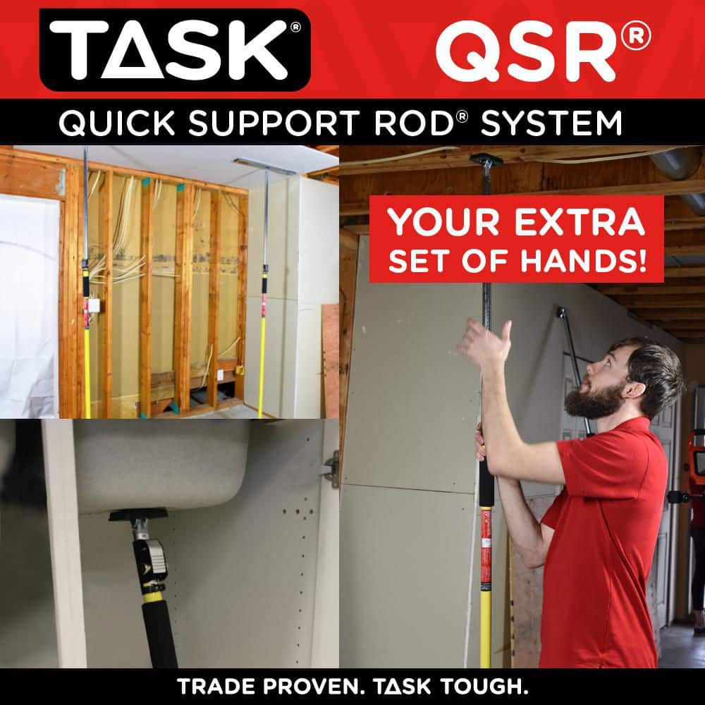 TASK 5 ft. 3 in. x 10 ft. QSR Medium Quick Support Rod (2)