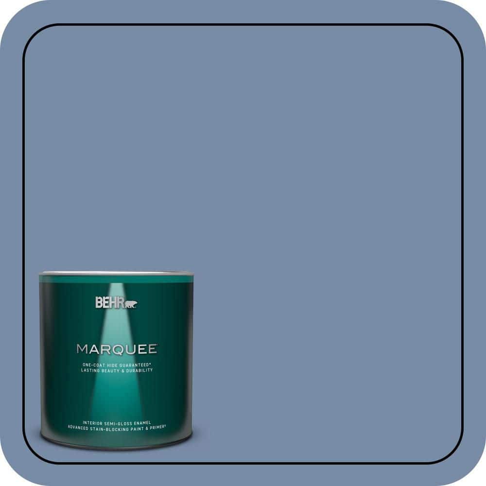 BEHR MARQUEE 1 qt. #590F-5 Magic Spell Semi-Gloss Enamel Interior Paint & Primer