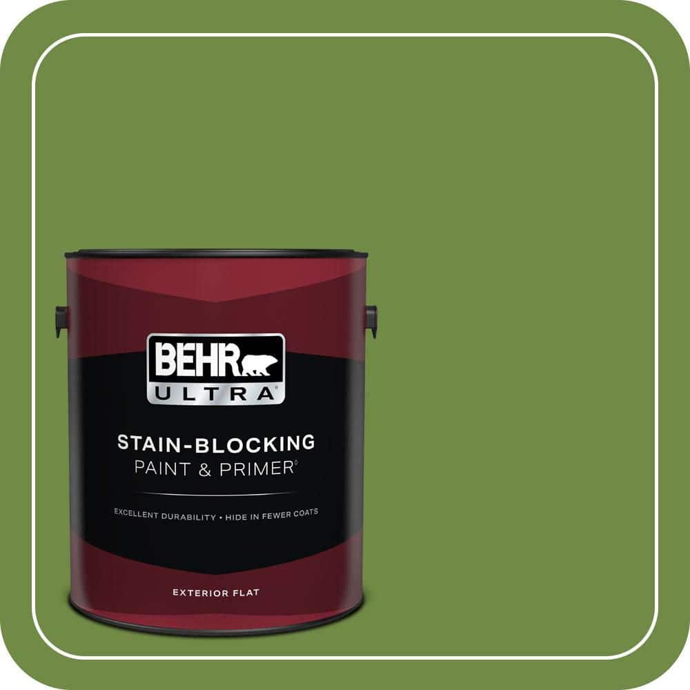 BEHR ULTRA 1 gal. #S-H-420 Shamrock Flat Exterior Paint & Primer