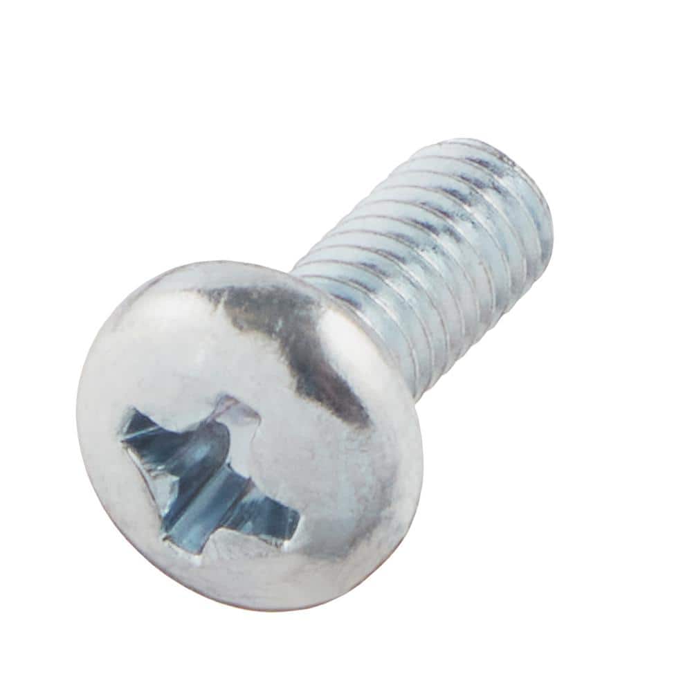 Everbilt M4-0.7 x 10mm Zinc Pan Head Phillips Drive Machine Screw 4-Pieces (1)