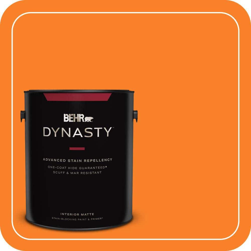 BEHR DYNASTY 1 gal. #S-G-270 Summer Citrus Matte Interior Stain-Blocking Paint & Primer