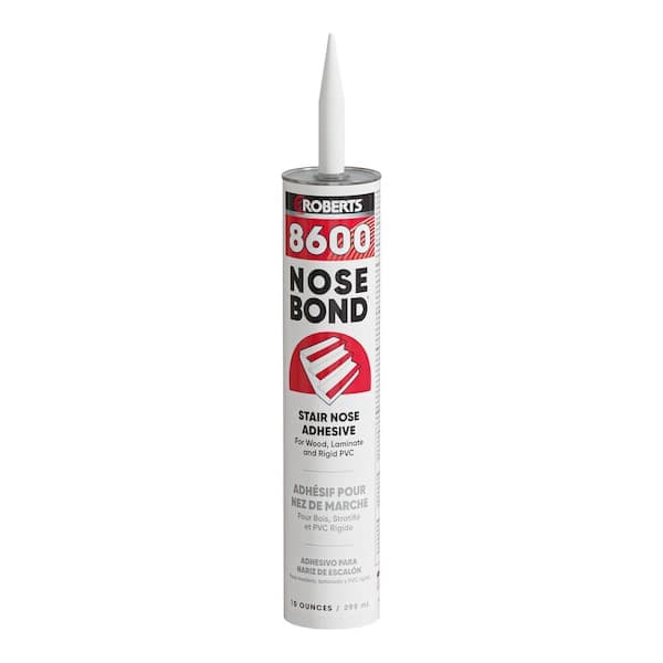 ROBERTS 8600 Nosebond Beige 10 oz. Wood, Laminate, and Rigid PVC Stair Nose Adhesive in Beige