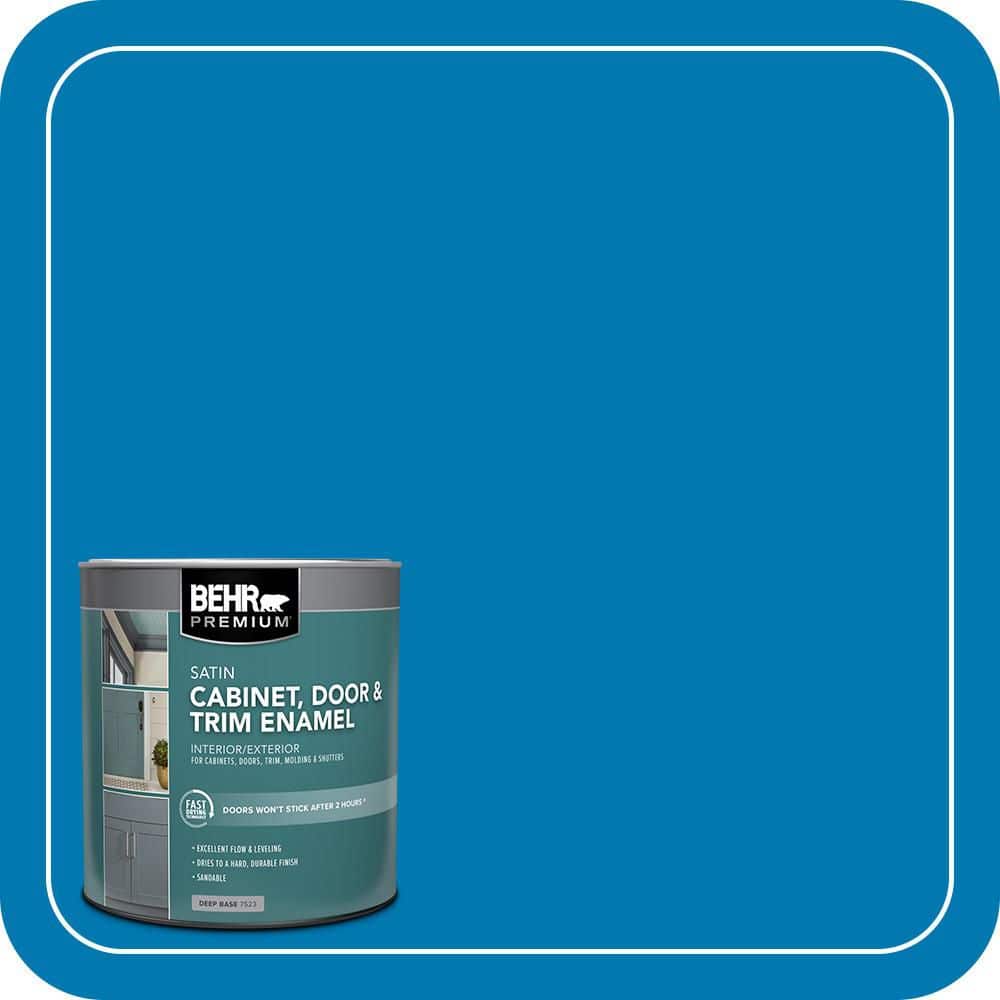 BEHR PREMIUM 1 qt. #S-G-540 Song Bird Satin Enamel Interior/Exterior Cabinet, Door & Trim Paint (1)