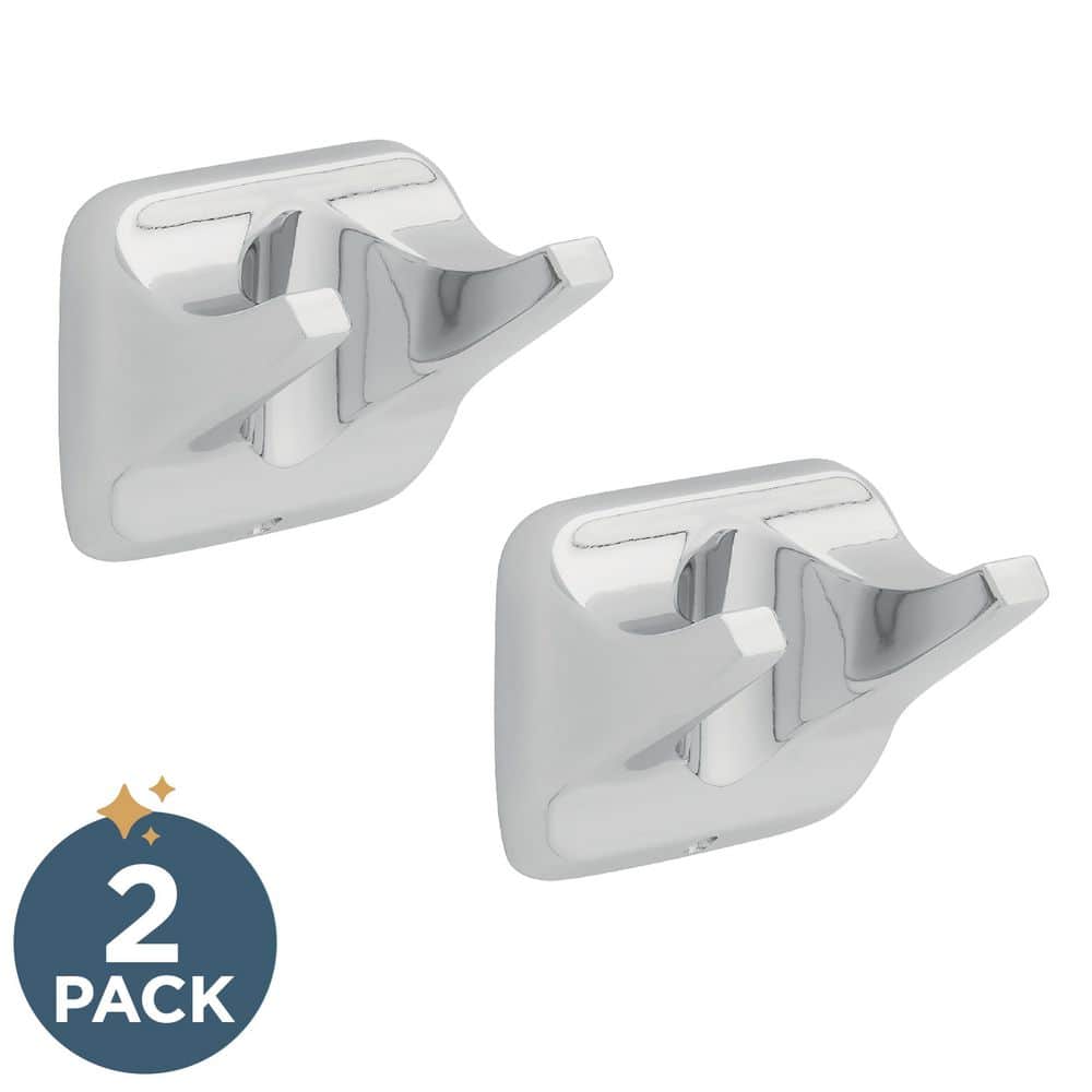 Franklin Brass (2-Pack) Futura Knob Towel Hook Bath Hardware Accessory in Polished Chrome