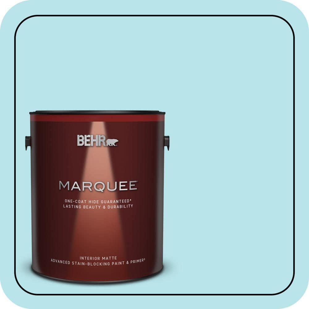 BEHR MARQUEE 1 gal. #510A-3 Fresh Water Matte Interior Paint & Primer