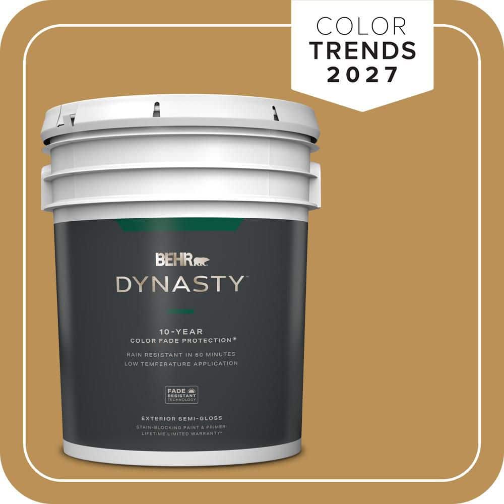 BEHR DYNASTY 5 gal. #MQ4-07 Radiance Semi-Gloss Exterior Stain-Blocking Paint & Primer