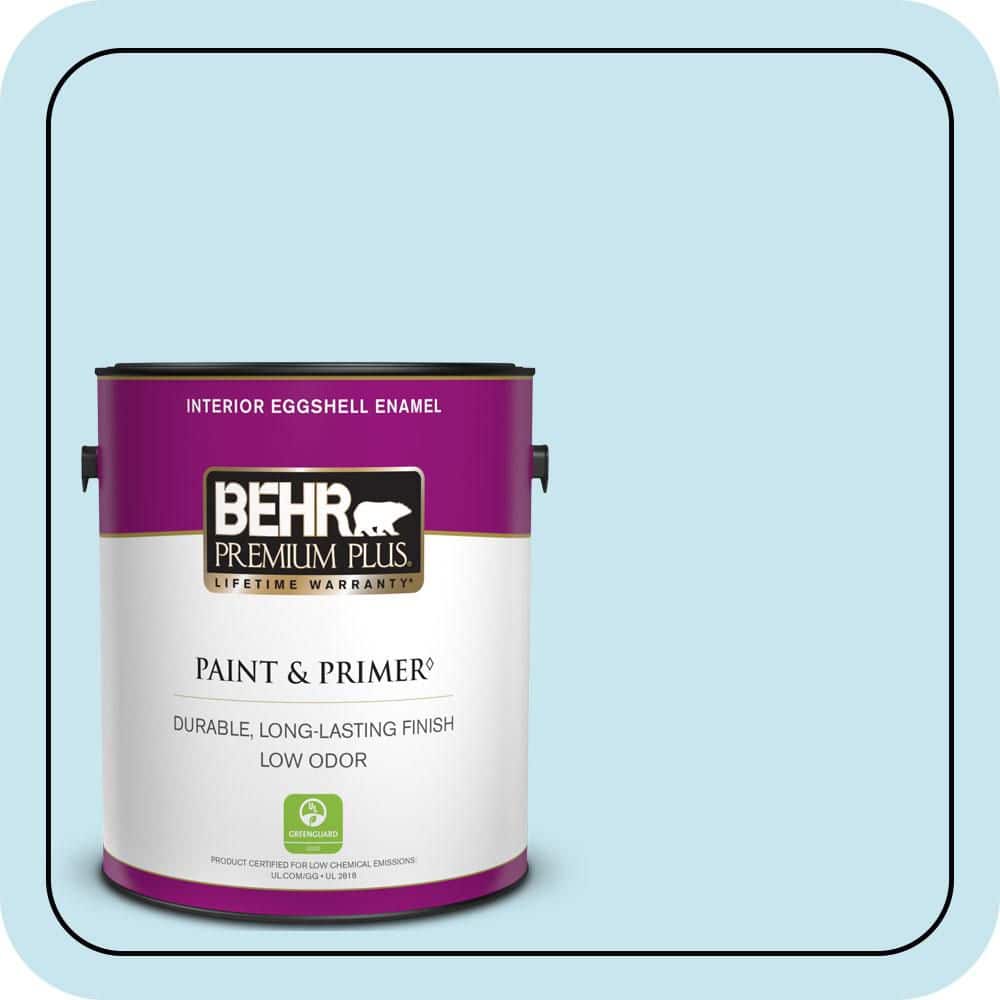 BEHR PREMIUM PLUS 1 gal. #550C-2 Sapphireberry Eggshell Enamel Low Odor Interior Paint & Primer