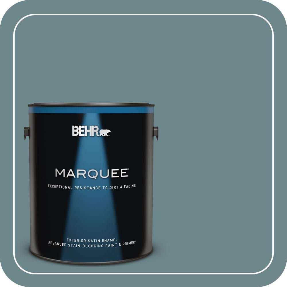 BEHR MARQUEE 1 gal. #MQ6-03 Winter in Paris Satin Enamel Exterior Paint & Primer