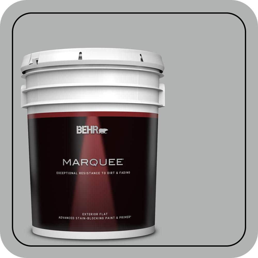 BEHR MARQUEE 5 gal. #PPU26-08 Silverstone Flat Exterior Paint & Primer (1)