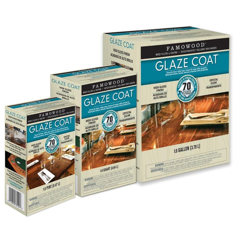 FAMOWOOD 1 qt. Glaze Coat Clear Epoxy Kit (4)