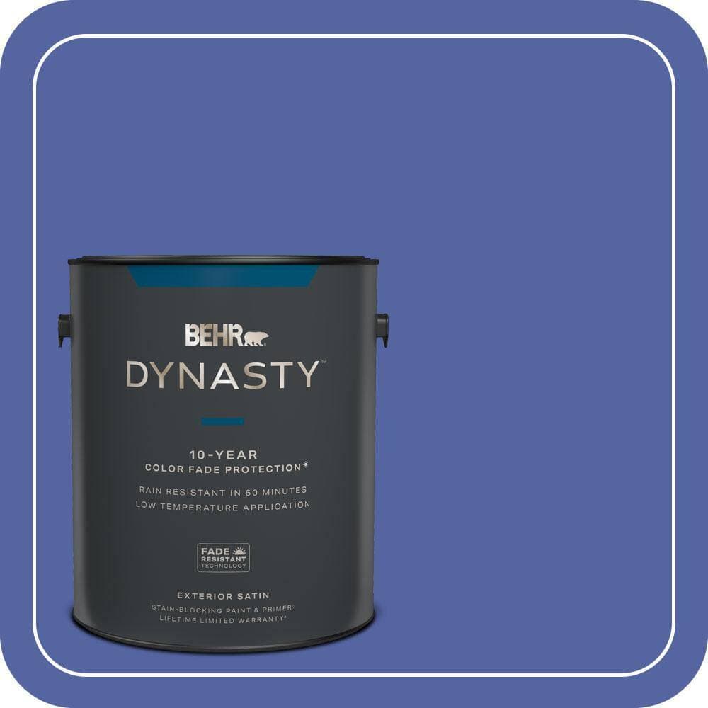 BEHR DYNASTY 1 gal. #T13-9 Electrify Satin Enamel Exterior Stain-Blocking Paint & Primer