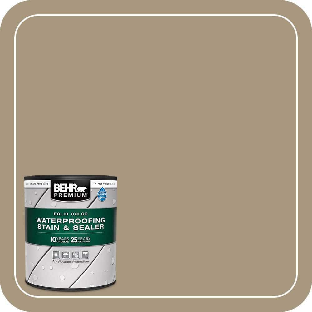 BEHR PREMIUM 1 qt. #SC-151 Sage Solid Color Waterproofing Exterior Wood Stain and Sealer