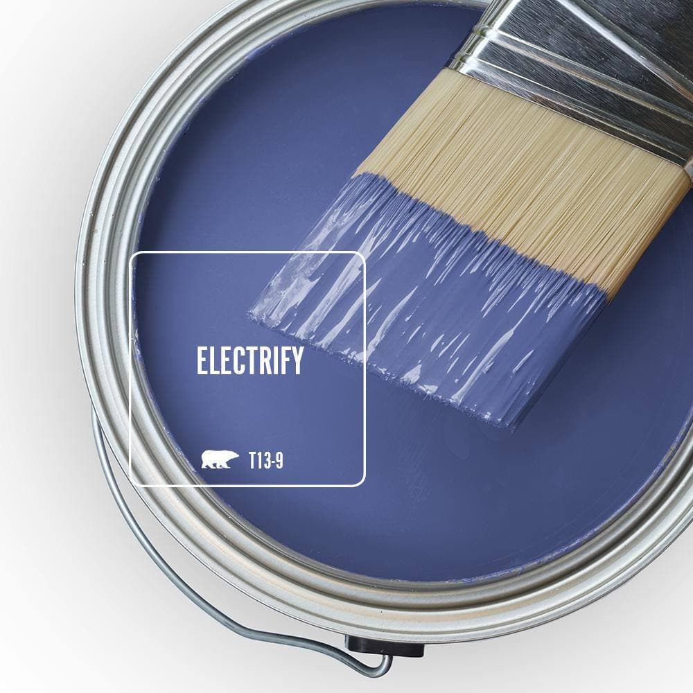 BEHR MARQUEE 1 gal. #T13-9 Electrify Flat Exterior Paint & Primer (3)