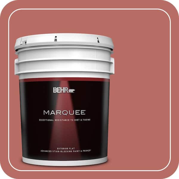 BEHR MARQUEE 5 gal. #MQ4-34 Hacienda Tile Flat Exterior Paint & Primer (2)