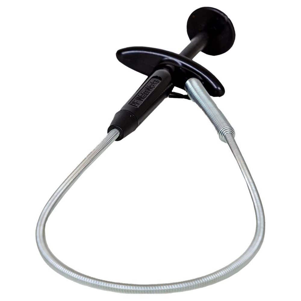 GrabEasy 24 in. Ergonomic Handle, Flexible, 4 Claw Pick-Up Tool, Jewelry Retriever, Clog Remover, Drain Snake in Chrome (2)