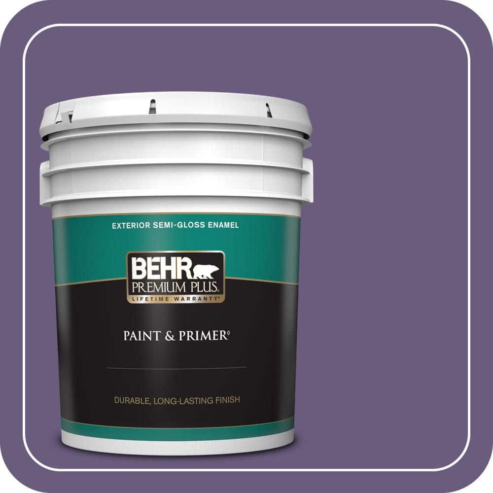 BEHR PREMIUM PLUS 5 gal. #M560-6 Napa Winery Semi-Gloss Enamel Exterior Paint & Primer