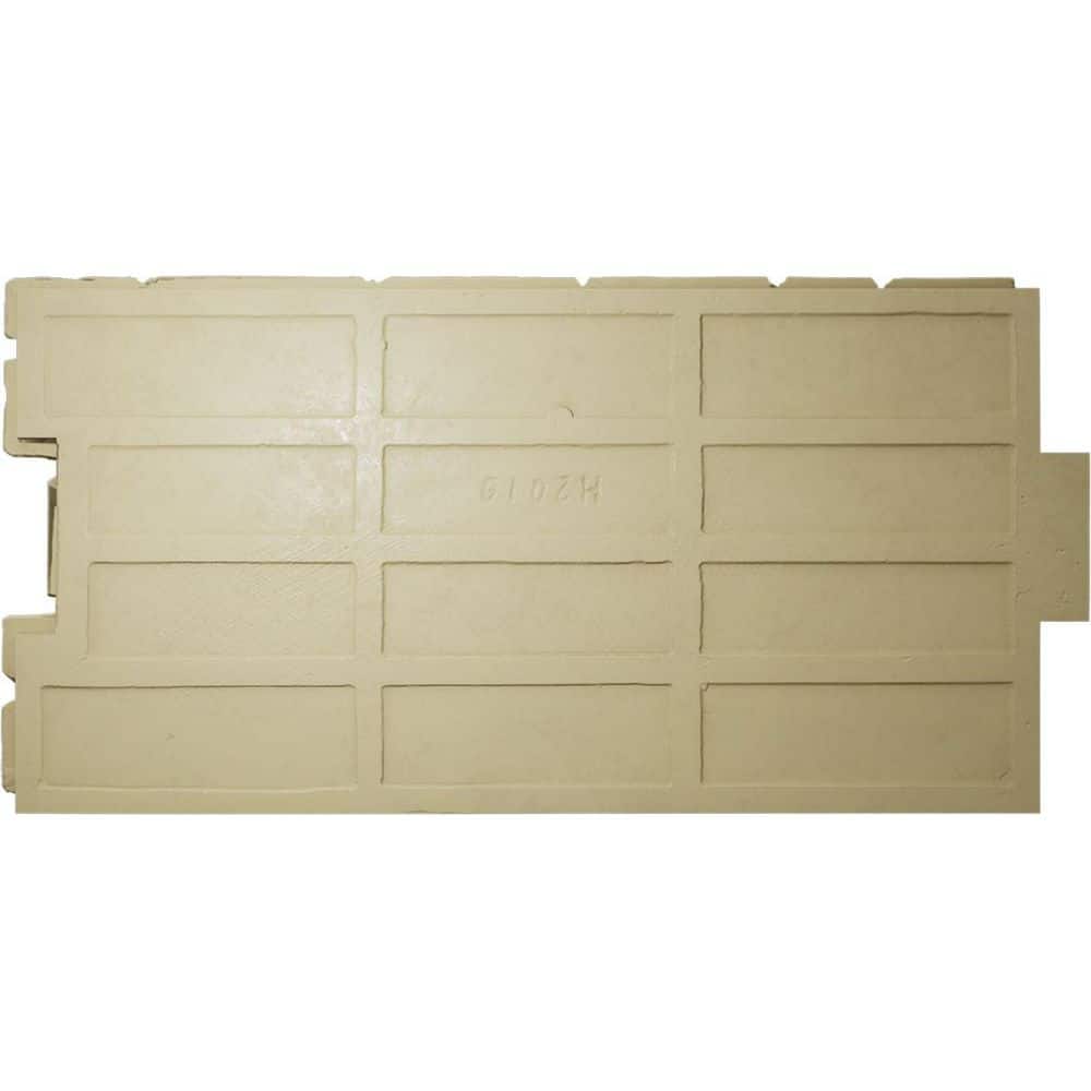 Ekena Millwork EverStone Cobblestone Faux Stone Panel, 48"W x 23 3/4"H x 1 1/8"D, Arizona Desert Color (2)
