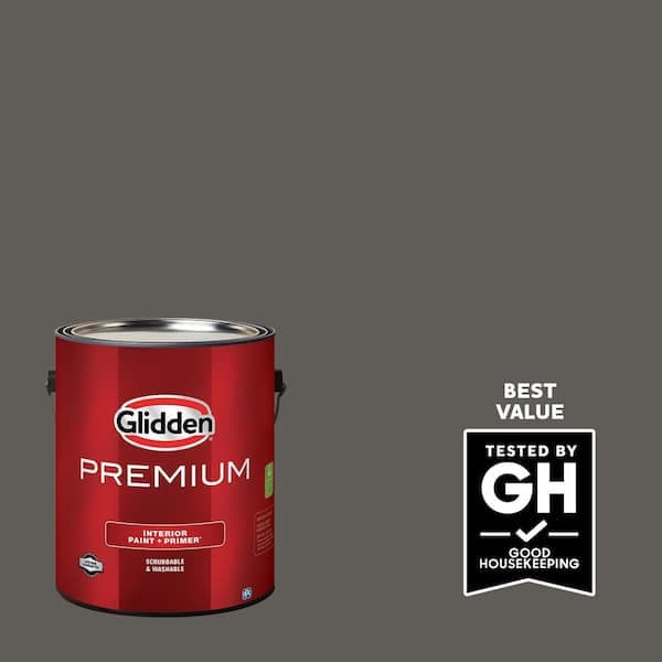 Glidden Premium 1 gal. PPG1008-7 Stone's Throw Flat Interior Latex Paint (2)