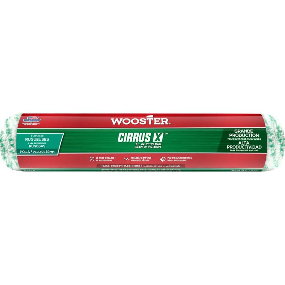 Wooster 14 in. x 3/4 in. Pro Cirrus X Polyamide High-Density Knit Roller Cover (2)