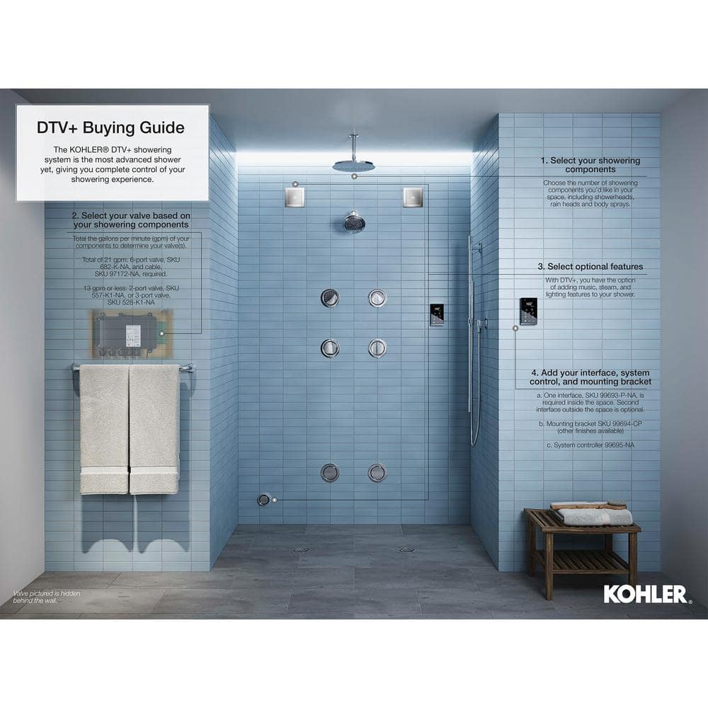 KOHLER Invigoration Steam Bath Generator Control Kit in Vibrant Polished Nickel (2)