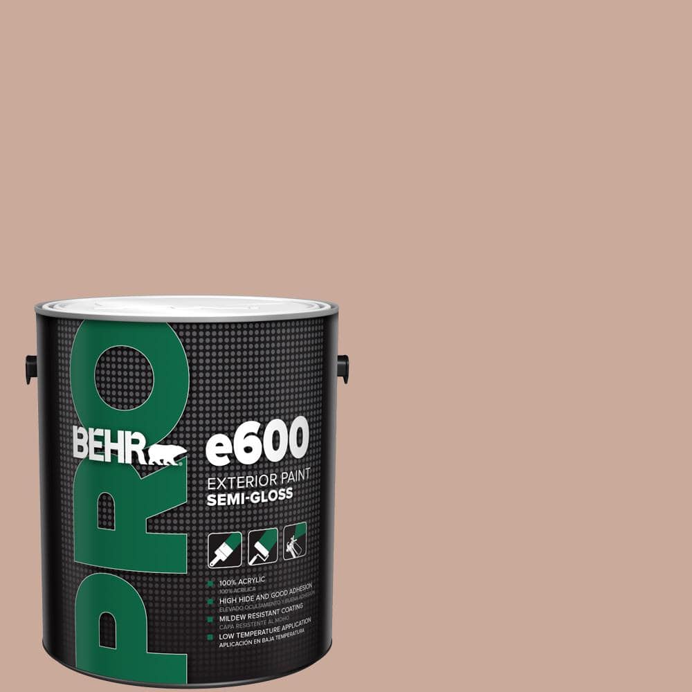 BEHR PRO 1 gal. #ICC-97 Powdered Allspice Semi-Gloss Exterior Paint