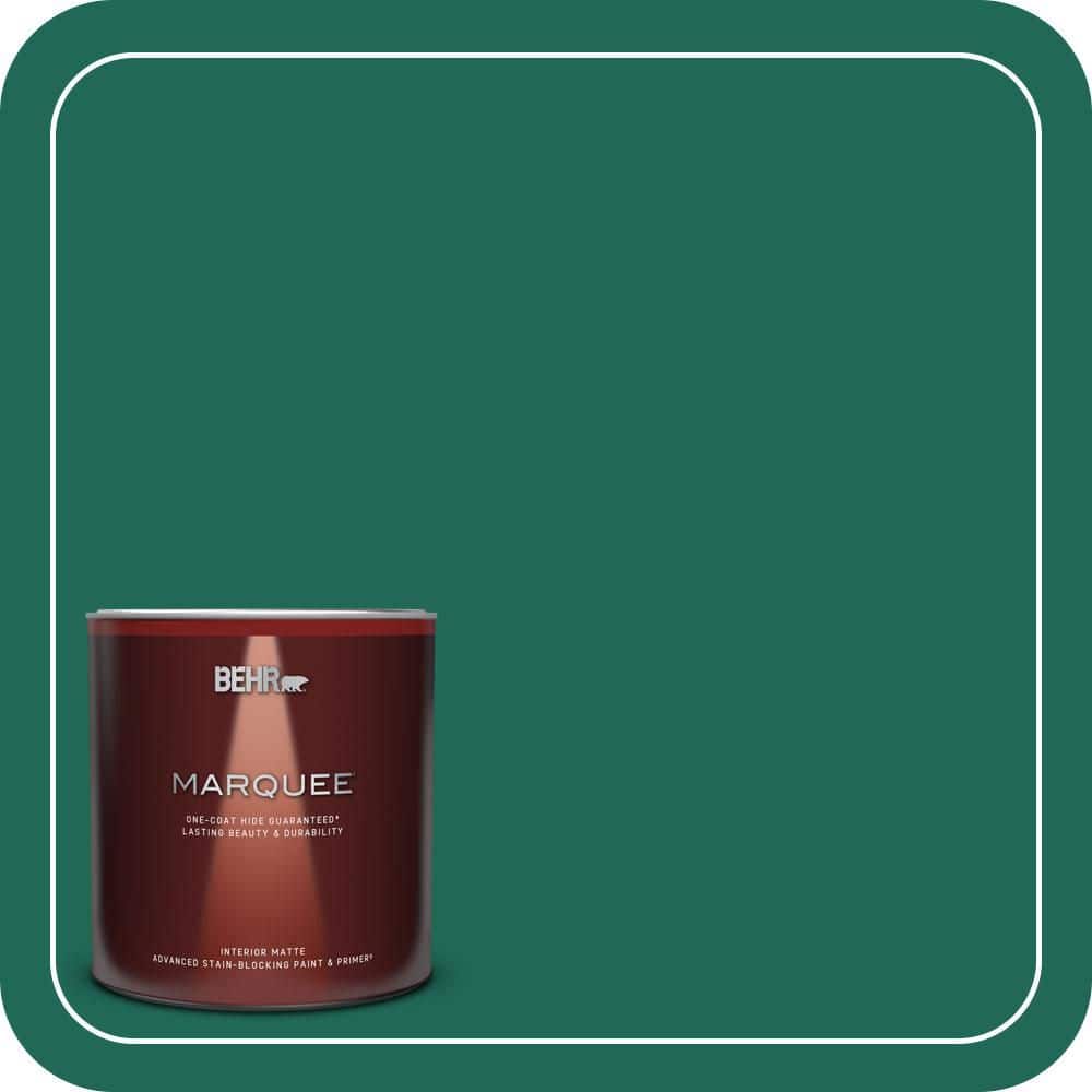BEHR MARQUEE 1 qt. #S-H-480 Forest Rain Matte Interior Paint & Primer