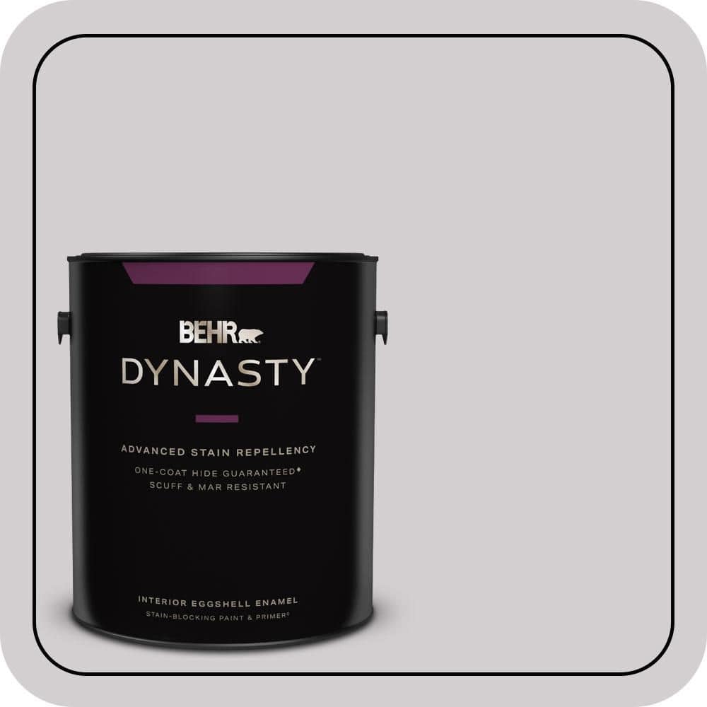 BEHR DYNASTY 1 gal. #N570-1 Opera Eggshell Enamel Interior Stain-Blocking Paint & Primer