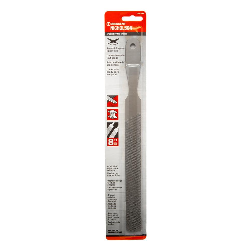 Crescent Nicholson 8 in. Rectangular Double/Single Cut Handy File (4)