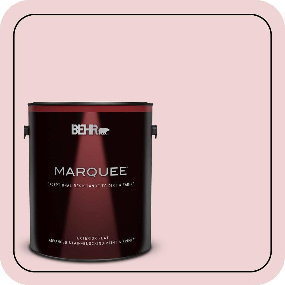 BEHR MARQUEE 1 gal. #S140-1 Radiant Rose Flat Exterior Paint & Primer (1)