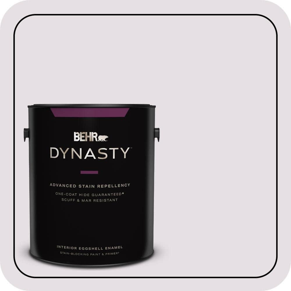 BEHR DYNASTY 1 gal. #670E-2 Pearl Violet Eggshell Enamel Interior Stain-Blocking Paint & Primer