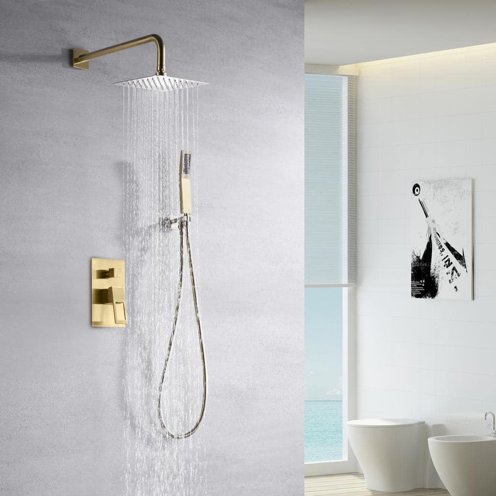 SUMERAIN Modern 1-Handle 1-Spray Shower Faucet 1.8 GPM with Pressure Balance Included) (2)
