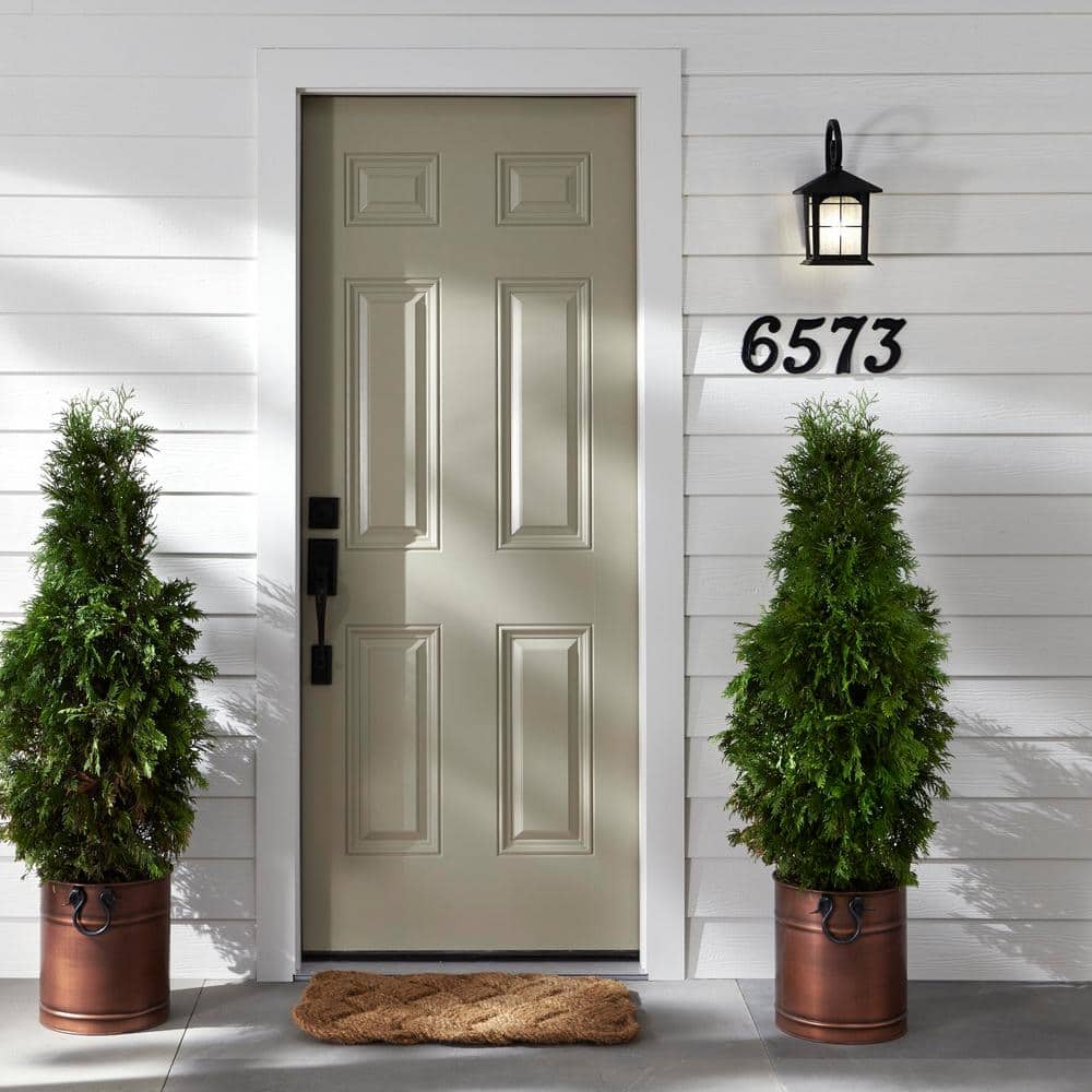 Everbilt 5-1/2 in. Black Plastic House Number 1 (2)