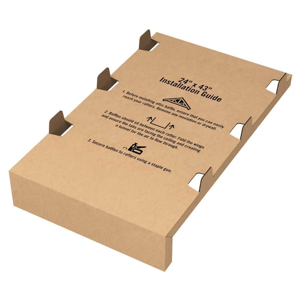 Pratt Retail Specialties 22 in. x 43 ft. Rafter Corrugated Attic Baffle (50-Pack)