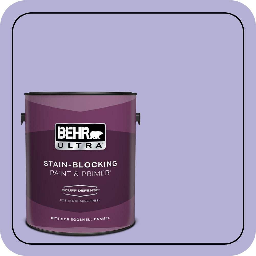 BEHR ULTRA 1 gal. #630B-4 Freesia Purple Extra Durable Eggshell Enamel Interior Paint & Primer