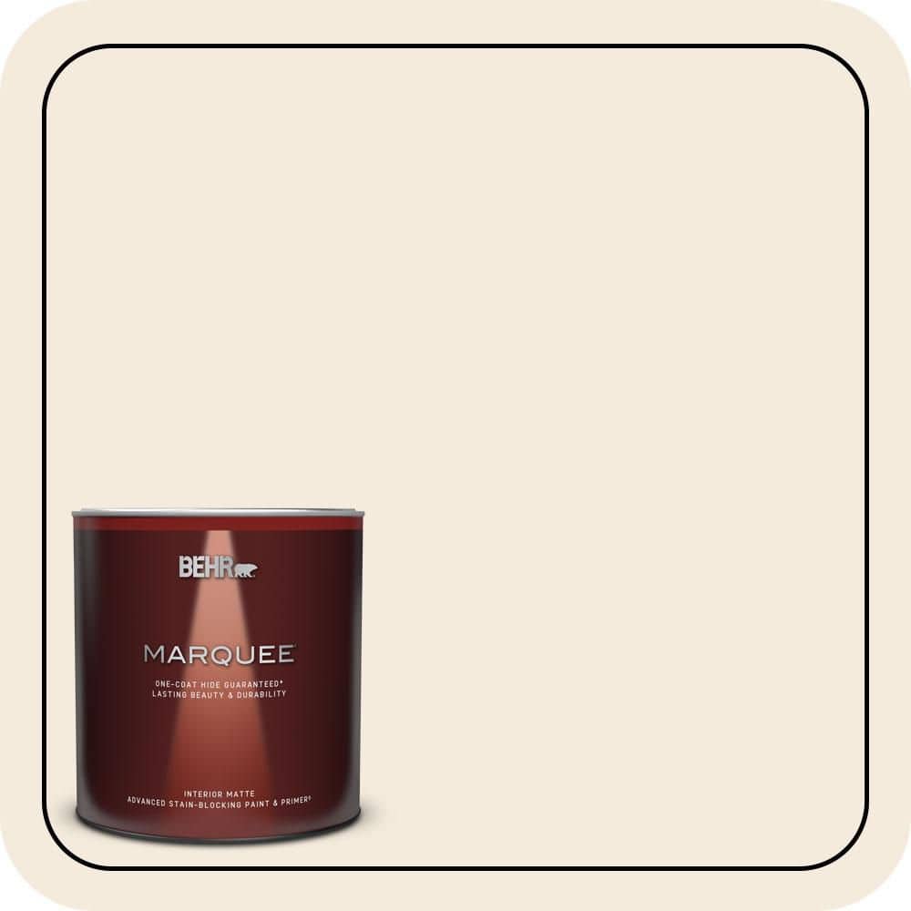 BEHR MARQUEE 1 qt. #PPU5-10 Heavy Cream Matte Interior Paint & Primer