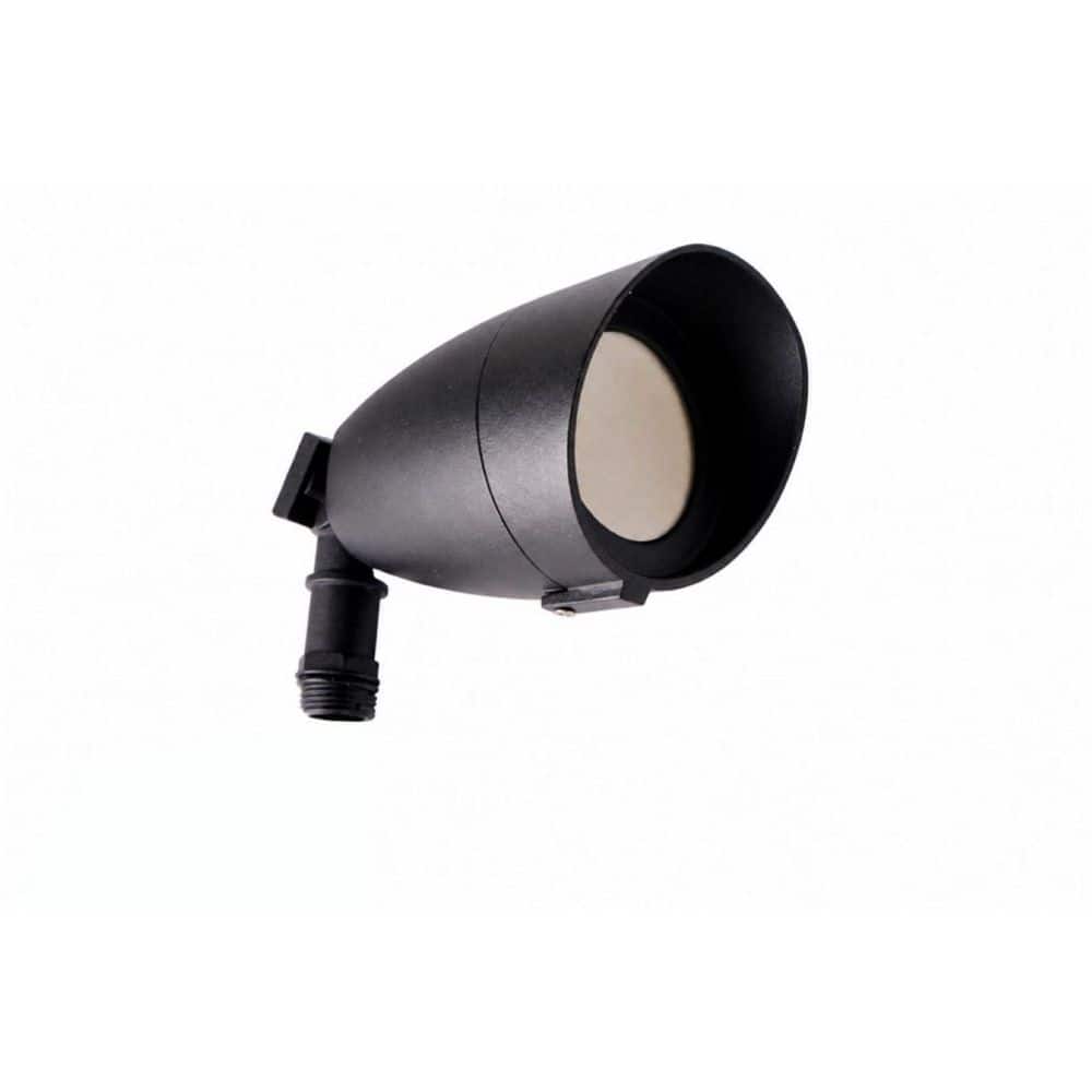 Commercial Electric 120-Volt to 277-Volt 14-Watt 1100 Lumens Black Integrated LED Outdoor Flood Light