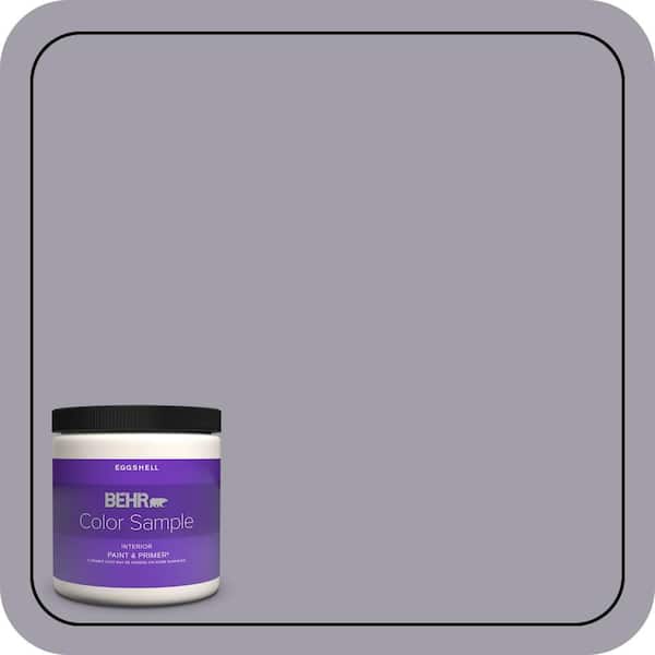BEHR PREMIUM PLUS 8 oz. #N550-4 Ashberry Eggshell Enamel Interior Paint & Primer Color Sample (2)