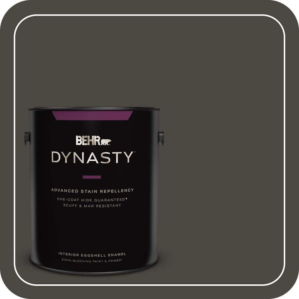 BEHR DYNASTY 1 gal. #T18-11 Unplugged Eggshell Enamel Interior Stain-Blocking Paint & Primer
