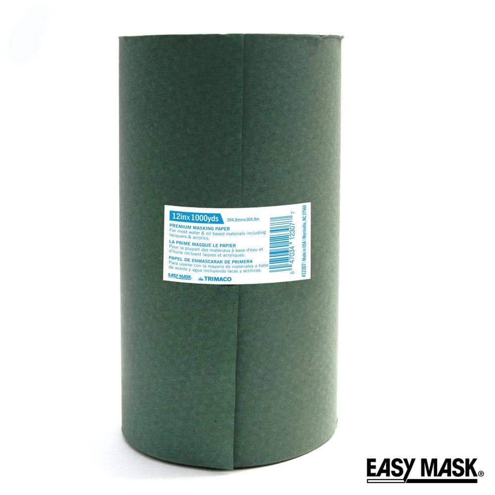 TRIMACO Easy Mask 12 IN. X 1000 FT. Green Premium Masking Paper