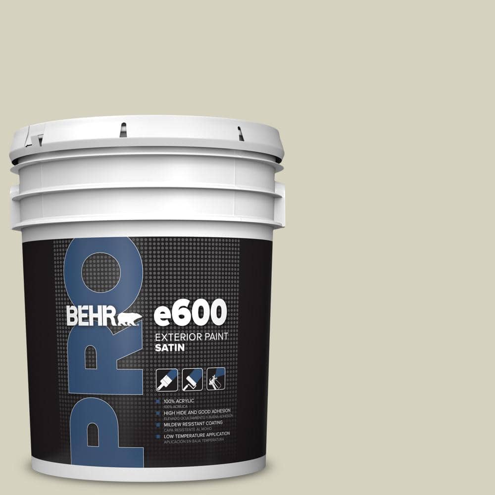 BEHR PRO 5 gal. #PPF-14 Traditional Tan Satin Exterior Paint (1)
