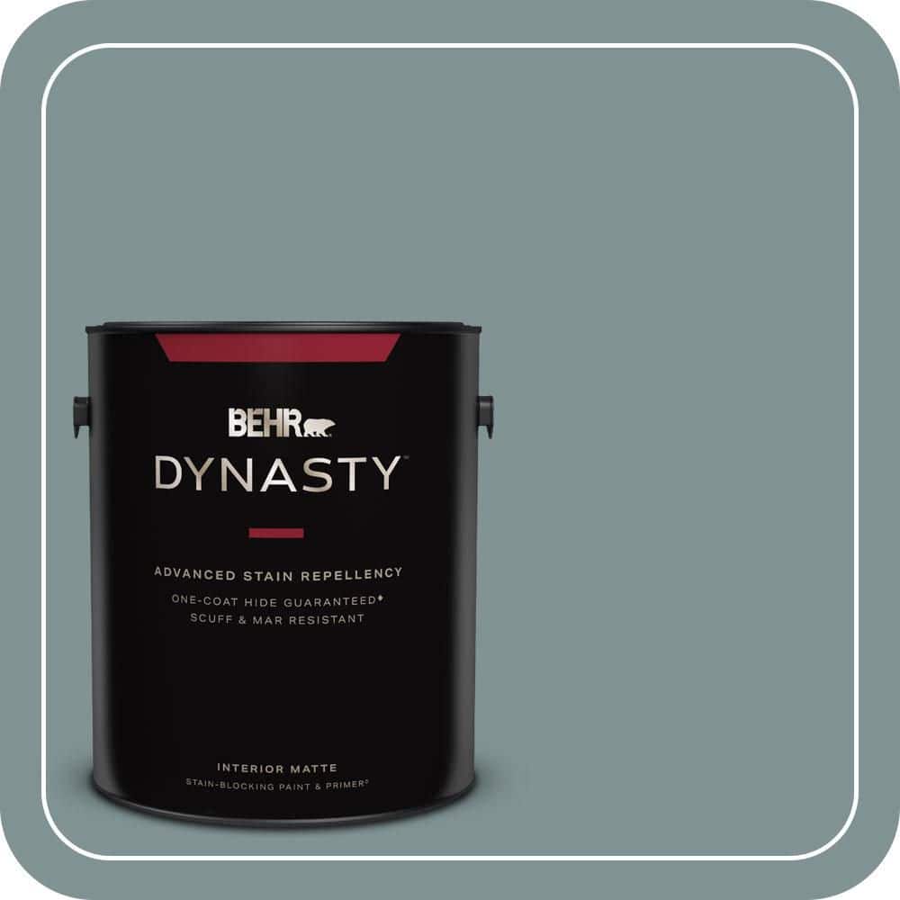 BEHR DYNASTY 1 gal. #QE-53 Raindance Matte Interior Stain-Blocking Paint & Primer