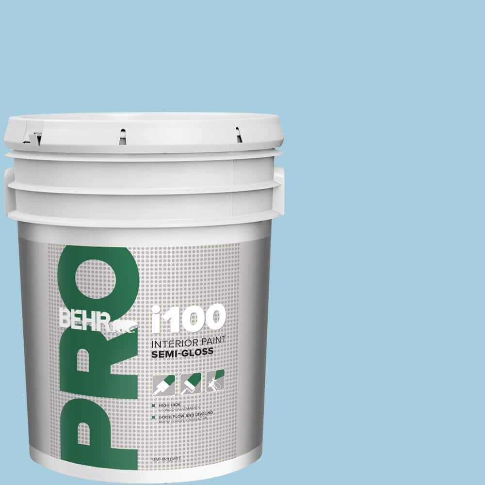 BEHR PRO 5 gal. #M490-2 Carefree Sky Semi-Gloss Interior Paint