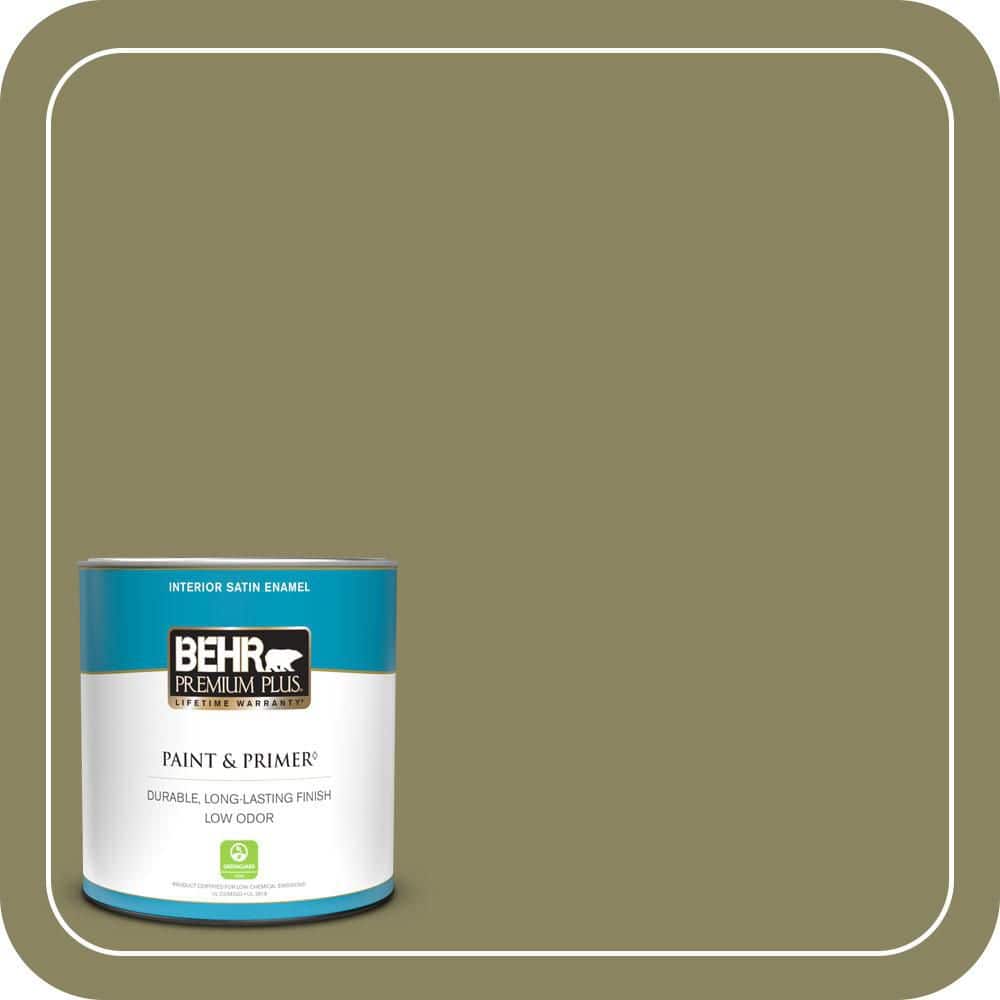 BEHR PREMIUM PLUS #S350-5 Green Scene Interior/Exterior Paint & Primer Color Sample (1)