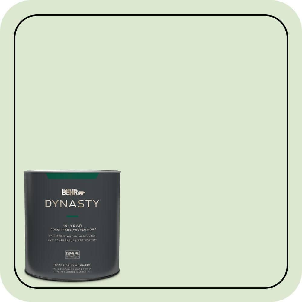 BEHR DYNASTY 1 qt. #T12-18 Minty Frosting Semi-Gloss Exterior Stain-Blocking Paint & Primer