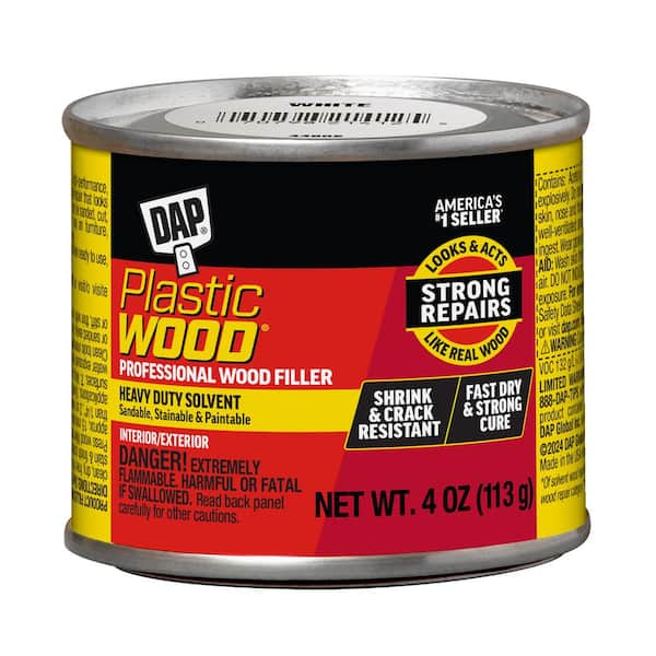 DAP Plastic Wood 4 oz. White Solvent Wood Filler (2)