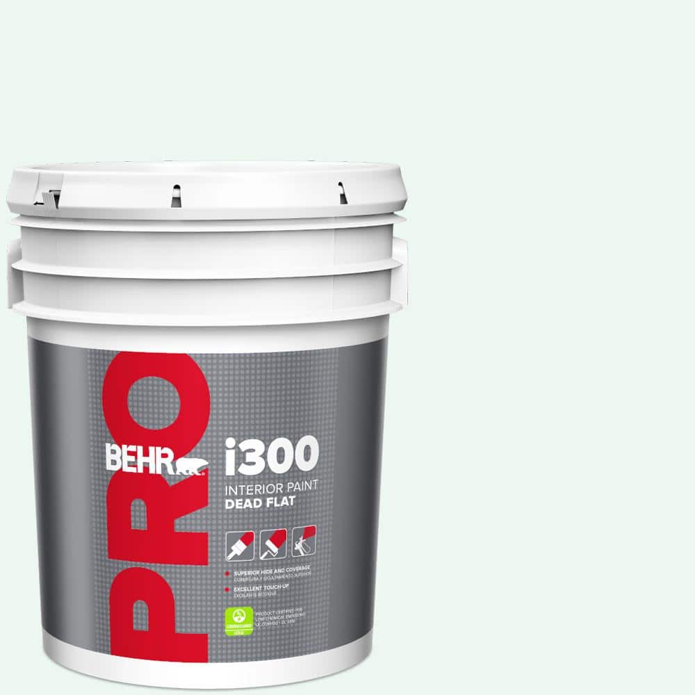 BEHR PRO 5 gal. #PPL-15 Icy Wind Dead Flat Interior Paint