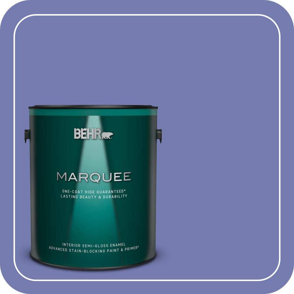 BEHR MARQUEE 1 gal. #620B-6 Magic Moment Semi-Gloss Enamel Interior Paint & Primer