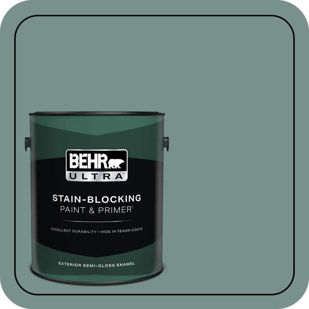 BEHR ULTRA 1 gal. #S430-5 Longmeadow Semi-Gloss Enamel Exterior Paint & Primer